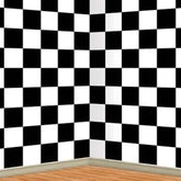 Checkered Backdrop Room Roll